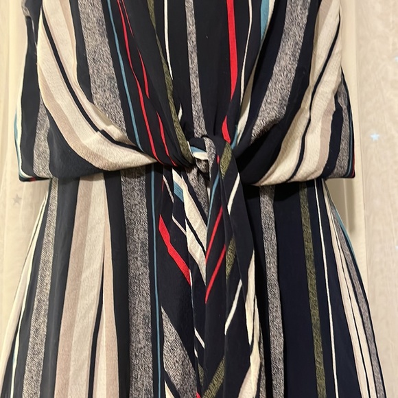 Monteau One-piece pantsuit, striped, Size Small #10185 - Picture 2 of 7